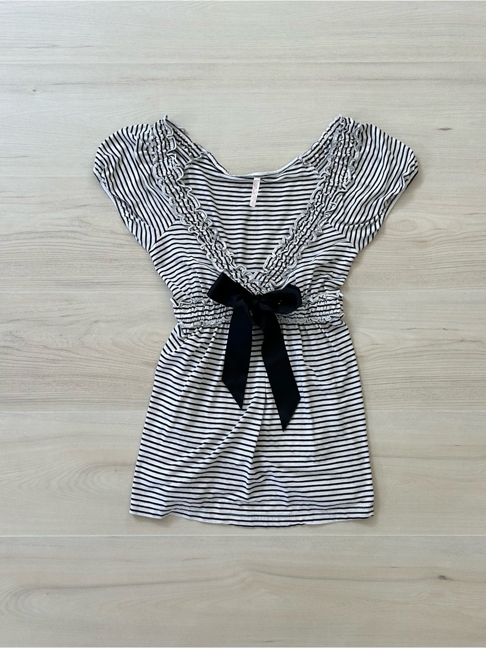 rue 21 striped tie back top